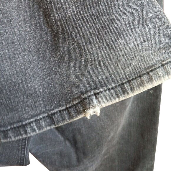 Y2K Vtg Mens Urban Star Distressed Charcoal Gray Denim Stretch Jeans 38x32 - Picture 6 of 7